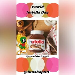 Happy World Nutella Day!  Nutella Spread Jar with Cartoon Design😋